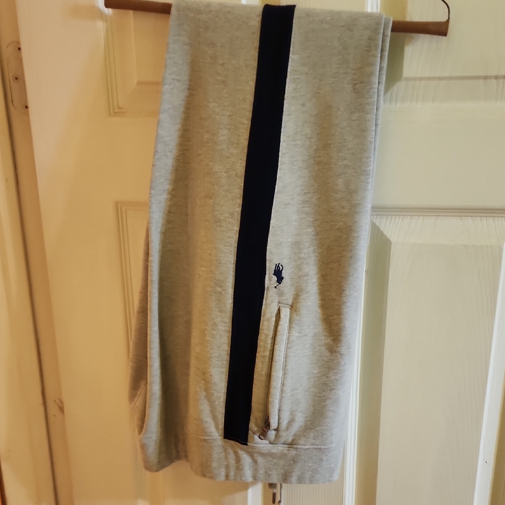 Polo by Ralph Lauren Gray Sweatpants with Black Stripe